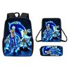 Children Cartoon Pattern Breathable Backpack Three Piece Set