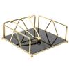 Acrylic Base Tissue Box Iron Storage (gold) Decor Square Napkin Holder Table Stand Napkins Wrought Modern Cocktail for