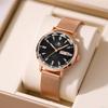 Ladies watch Milan with fashionable and simple thin double calendar diamond-encrusted waterproof women's model