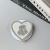 Rhinestone Bear Magnetic Phone Stand with Mirror & Heart Ring