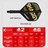 TARGET Darts Scott Williams KFLEX Flight Shaft 2 Kflex Short & System, No. (Standard) All-in-One Flights, 3-Pack, (19mm)