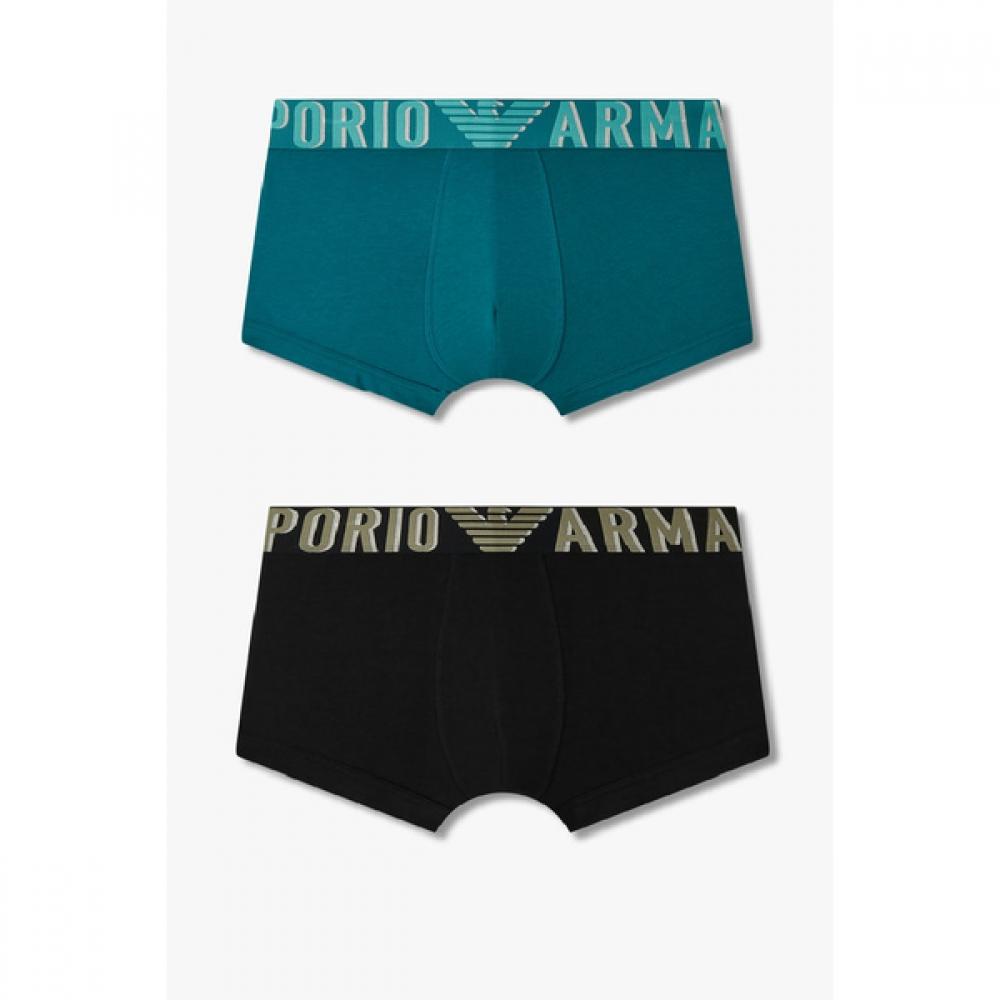 Emporio Armani Men S Bold Logo Banded Cotton Droz Set 2pcS  0815112007  0815112009