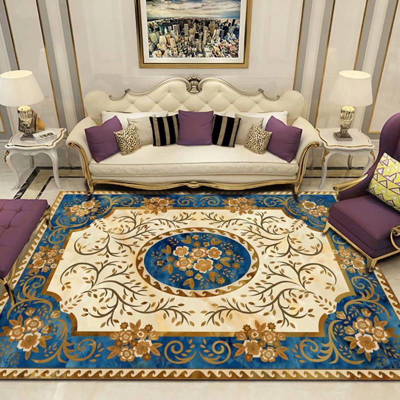 New Chinese Carpet Living Room Coffee Table Sofa Large Area Cushion Bedroom Study Bed Non-slip Blanket Modern Rectangular Carpet