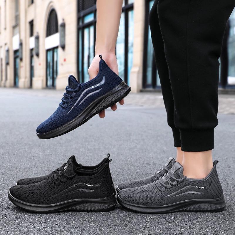 Men's Shoes New Polyurethane Sneakers Summer Breathable Comfortable Single Shoes Soft Sole Simple Running Shoes Versatile Shoes