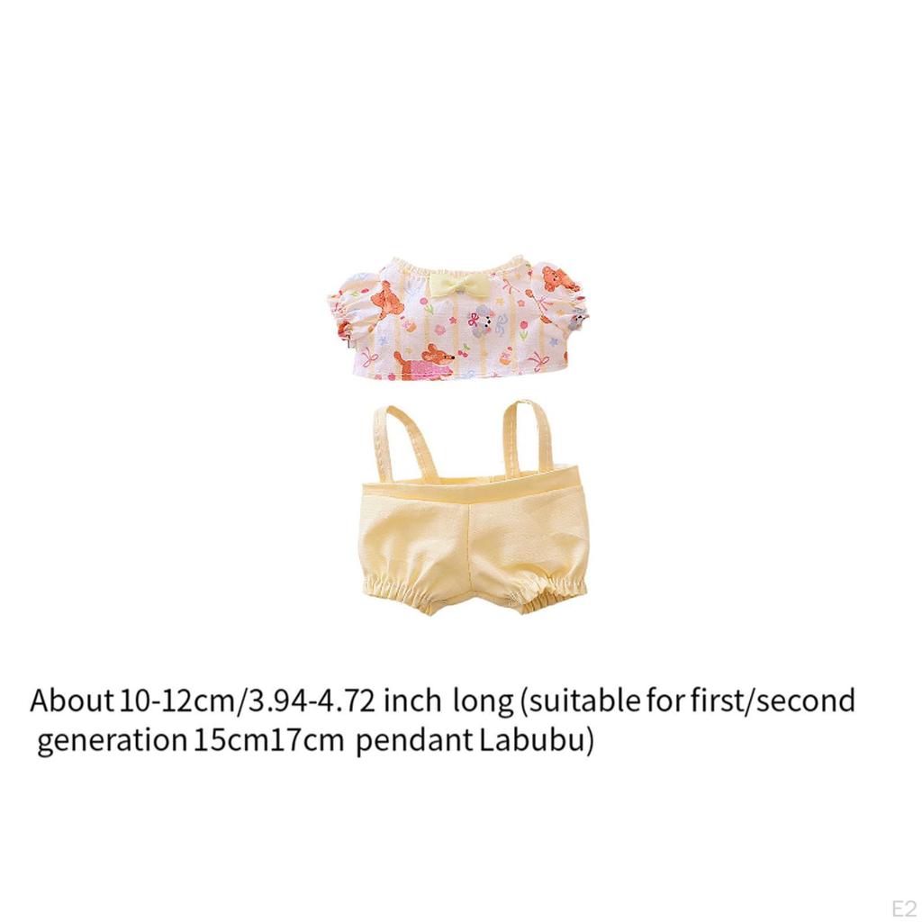 15-17cm Plush Doll Clothes Cartoon, Stylish,Costumes,Dress up,Doll Clothing Stuffed Animals