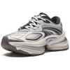 Anta Fabric Synthetic Leather Fuyiao 2 Edition Retro Trend Non-Slip Wear-Resistant Low-Top Casual Shoes Women sneaker Gray Silver 122448899-3