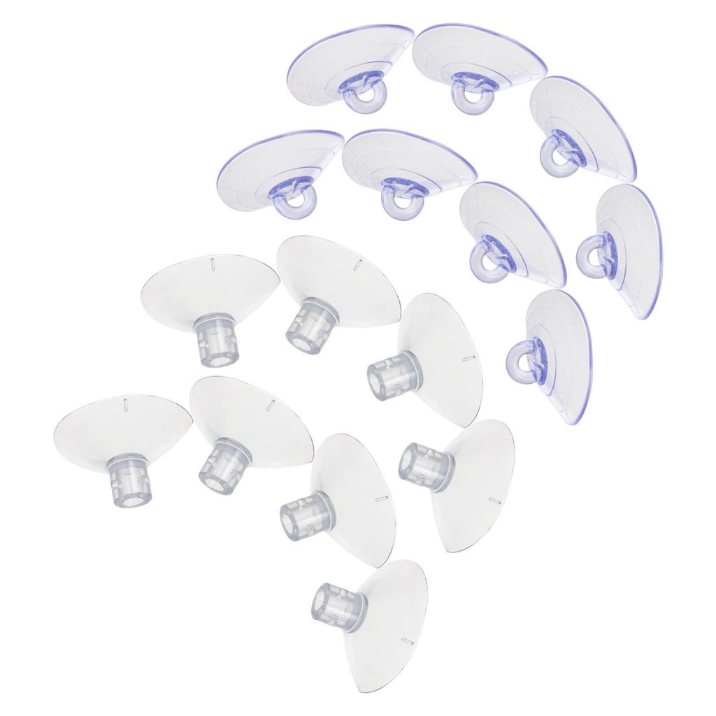16Pcs Cat Hammock Suction Cups Replacement Transparent PVC Heavy Duty Strong Threaded Suction Cups for Glass Window Pet Perch