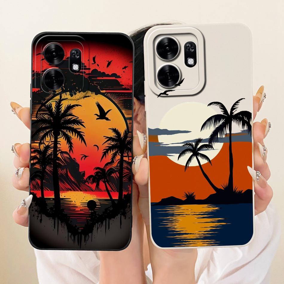 For Honor X6d LNA-NX1 2026 Fashion Dusk Beach Painting Phone Case For Honor X6D 5G Soft Silicone Covers Bumpers