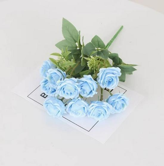 Buchet Artificial de Trandafiri și Crizanteme pentru Decorațiuni Exterioare și de Nuntă, Aranjamente Florale și Amenajare Peisagistică