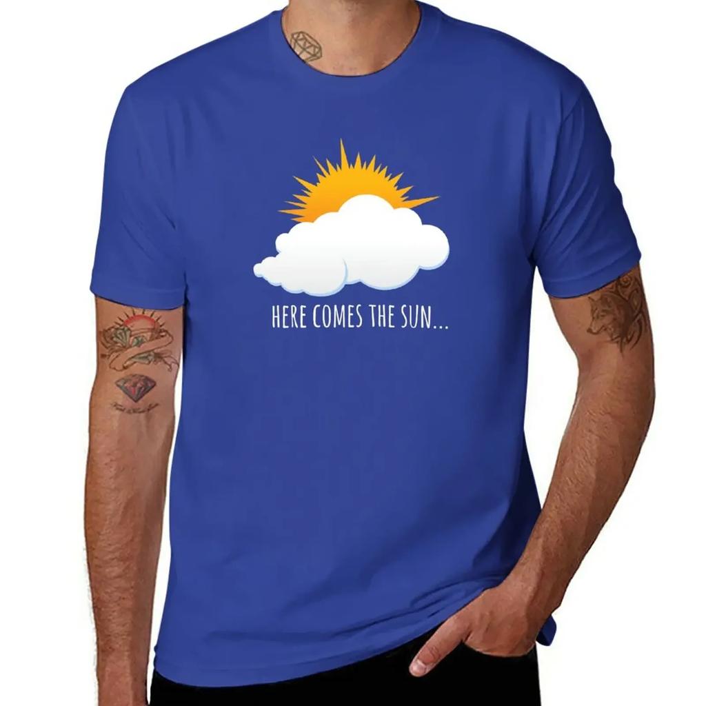 Here Comes The Sun T-Shirt sports fans aesthetic clothes mens t shirts pack