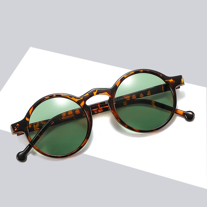 2021 Fashionable Korean Style Round Frame Sunglasses with Slimming Face Design