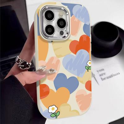 Silikon Handyhülle für iPhone 11 15 16 Pro Max 13 14 12 15promax 16promax 13promax Stoßfest Love Heart Funda Hüllen Bumper