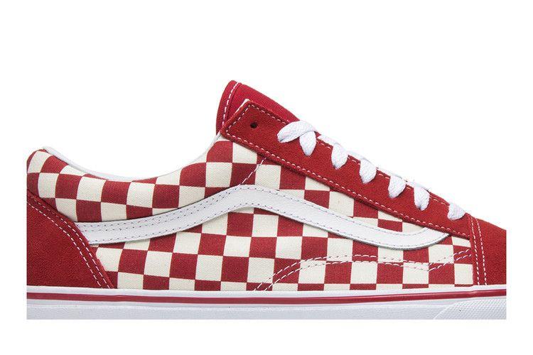 Men's Sneakers Vans Old Skool Checkerboard Racing Red Racing Red/White