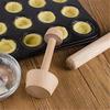 Stampo Mini Crostatina in Legno Battitore per Crostatine Lato Doppio Battitore per Pasticceria in Legno Spingitore Strumenti per Decorare utensili da forno e da cucina
