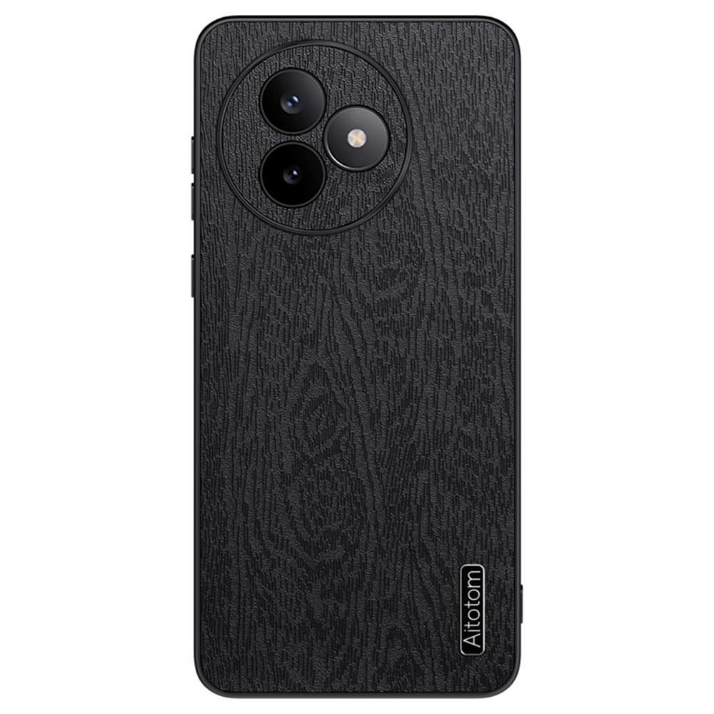For Xiaomi Redmi K80 Ultra 5G Case Wood Texture PU Leather Coated PC TPU Phone Cover
