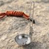 Long Handle Slotted Spoon Collapsible Serving Utensil Long Handle Soup Ladle  Outdoor Camping