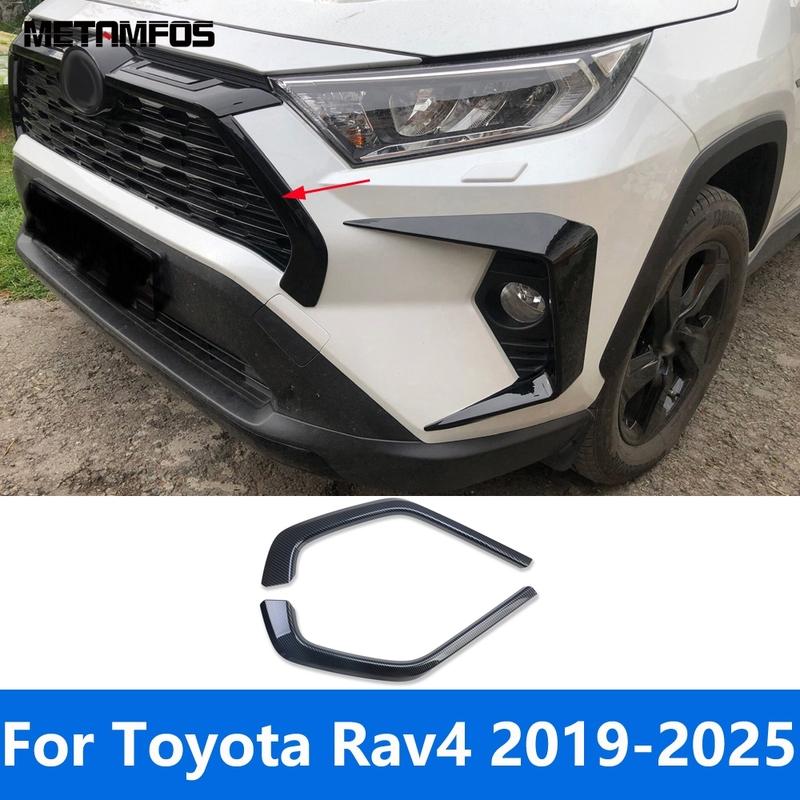 For Toyota Rav4 Rav 4 Limited/LE/XLE/Hybrid -2024 2025 Chrome Front Bumper Mesh Grille Around Racing Grill Trim Accessories
