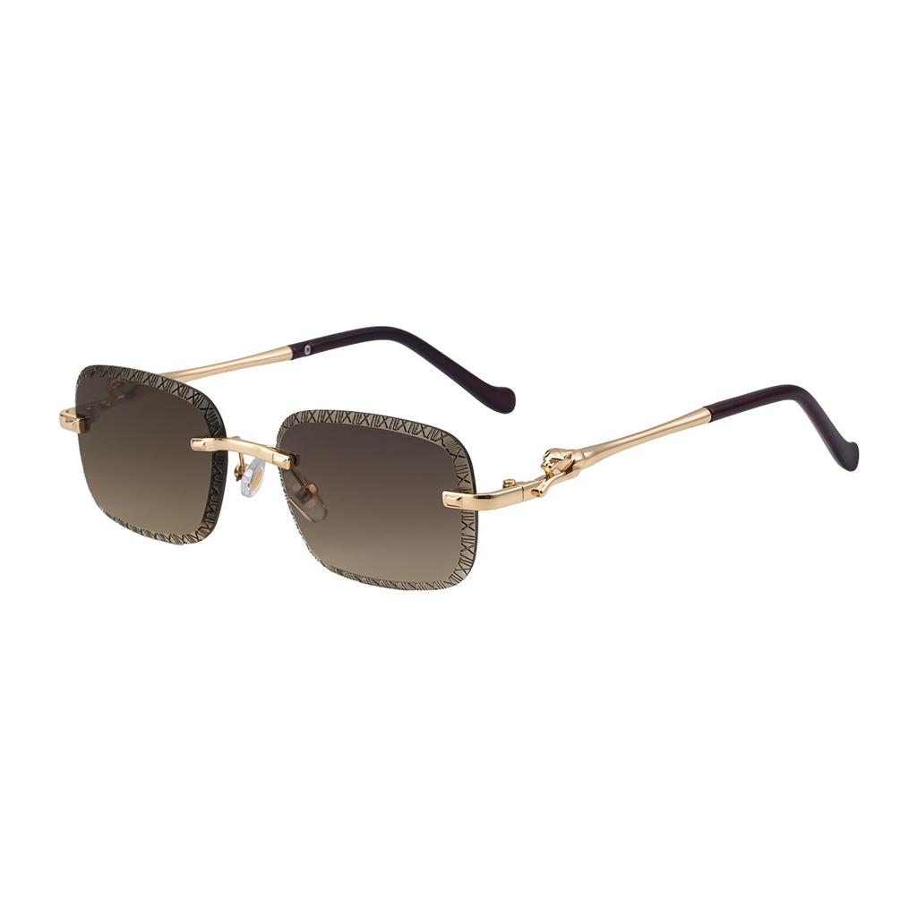 JYL TS Men's Rimless - Diamond-Cut Unique Sun-Protective Shades WF-5G328