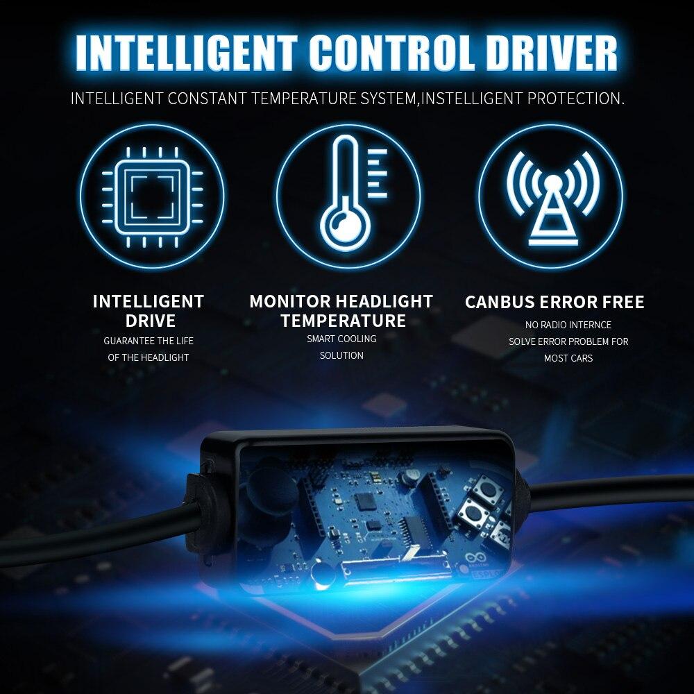 2pcs 50W H4 H7 LED Headlights 3570 CSP Chips 9005 9006 HB3 HB4 H8 H9 H11 H1 Car Lights Auto Fog Lamps 12v 6000K Universal