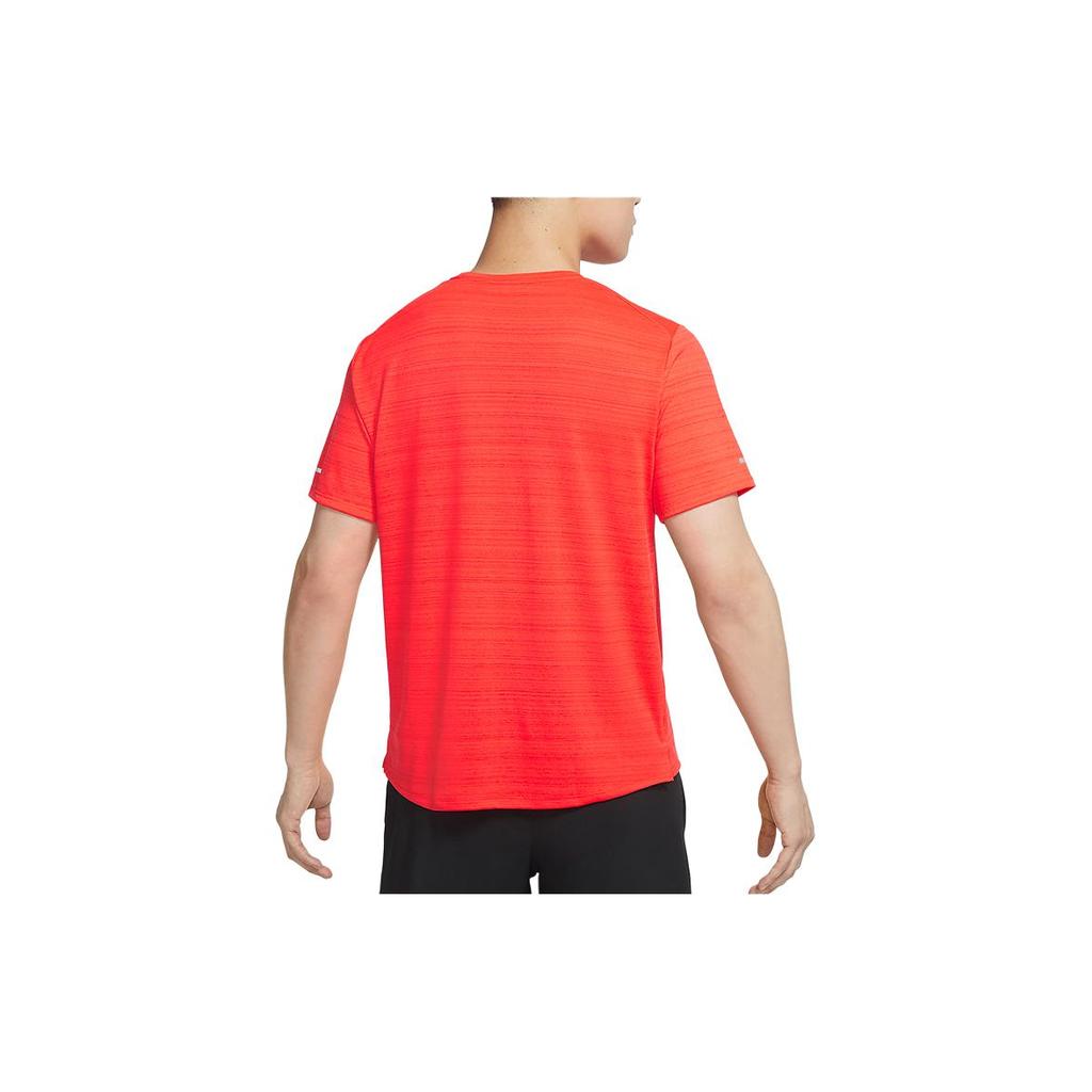 New Nike Dri Fit Running T Shirt Men's Orange CU5993-635