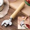 1pc Wooden Handle Can Opener, Canning Knife, Iron Skin Canning Multi-purpose Can Opener, Can Opener, Beer Bottle Opener For Rest