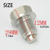 Stainless Steel Oil Drain Plug Magnetic Sump Drain Nut Bolt Lightweight Oil Pan Plug  for Hyundai