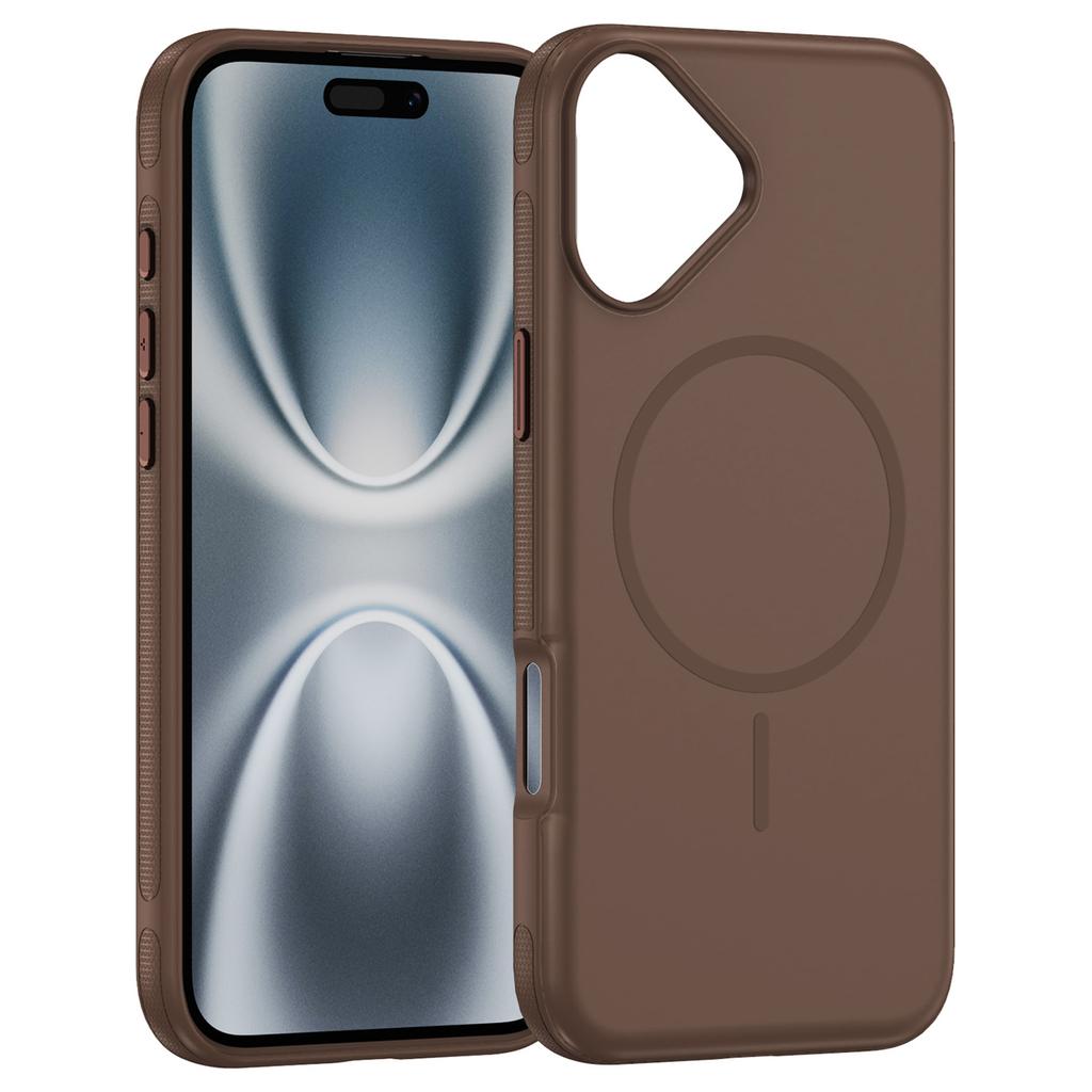 For iPhone 17 Case Compatible with MagSafe 2.8mm PC+2.2mm TPU Shockproof Hybrid Phone Cover