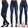 High Waisted Button Down Pencil Jeans