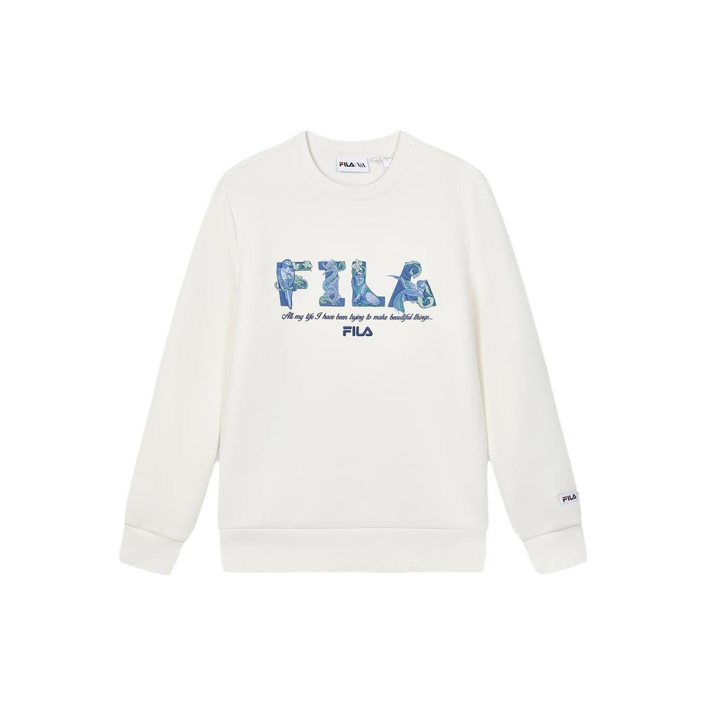 New FILA x V&A LIANMINGKUAN Sweatshirt Men's Ivory F11M418201F-IV