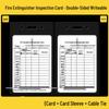 WEZHO Fire Equipment Inspection Card Kit, 40-Pack
