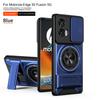 For Motorola Edge 50 Fusion Case Moto Edge 50 Fusion Cover Magsafe Magnetic Fold Holder Military Armor Camera Protection Cover