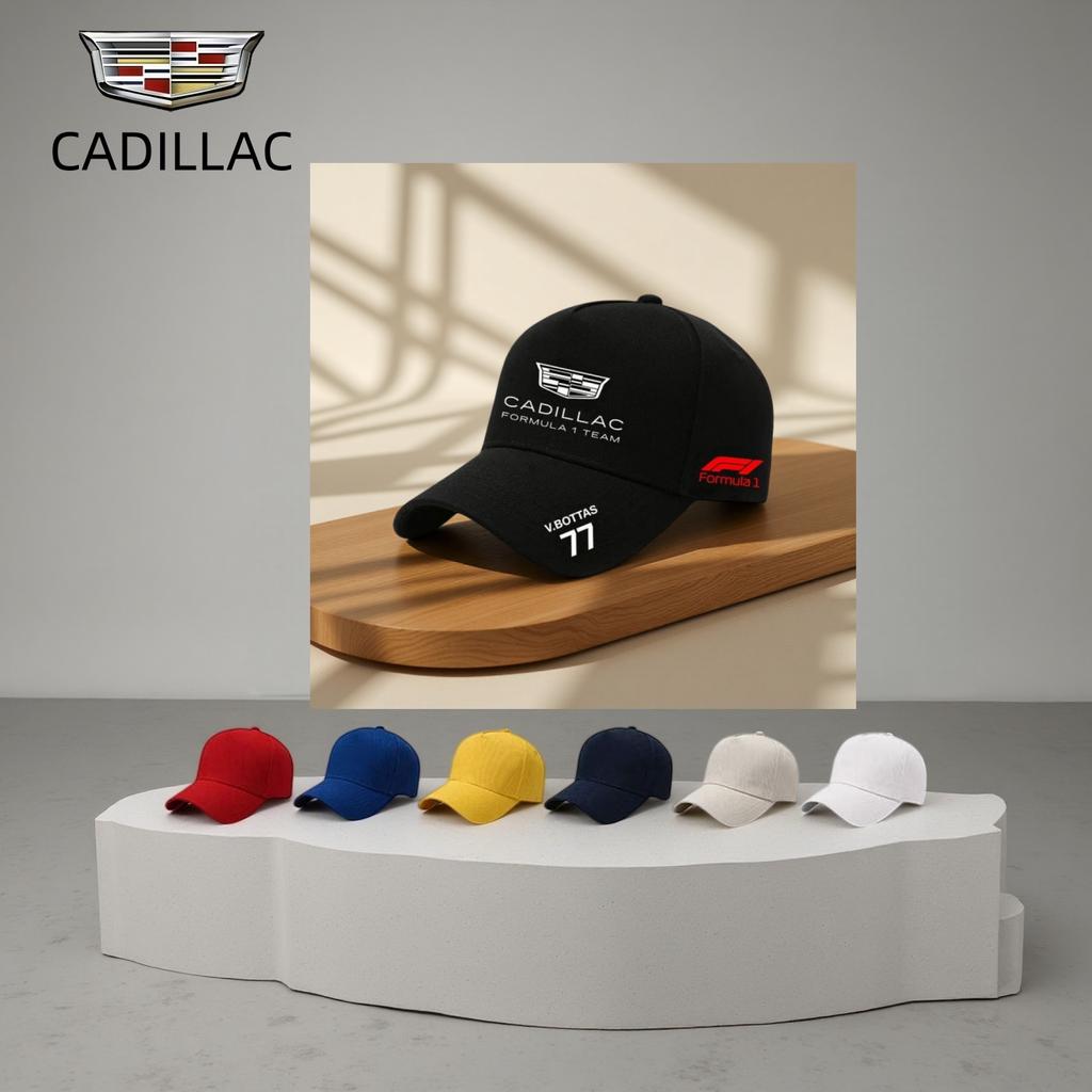 Cadillac F1 Team Formula Racing Duck Tongue Hat, Fan Hat, Outdoor Sports Sunscreen Baseball Hat
