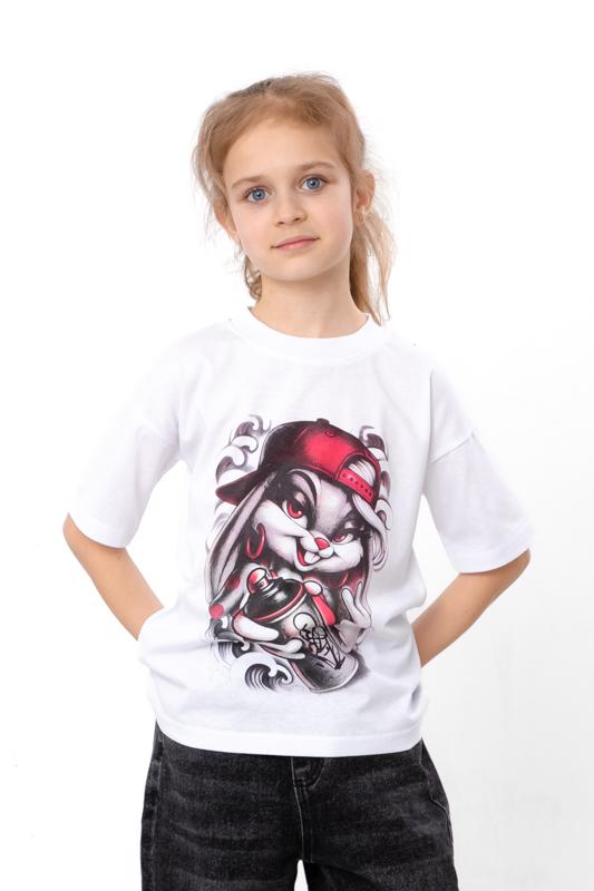 Dívčí oversized tričko – Trendy grafický potisk, Letní 6414-001-33-5-2 HC