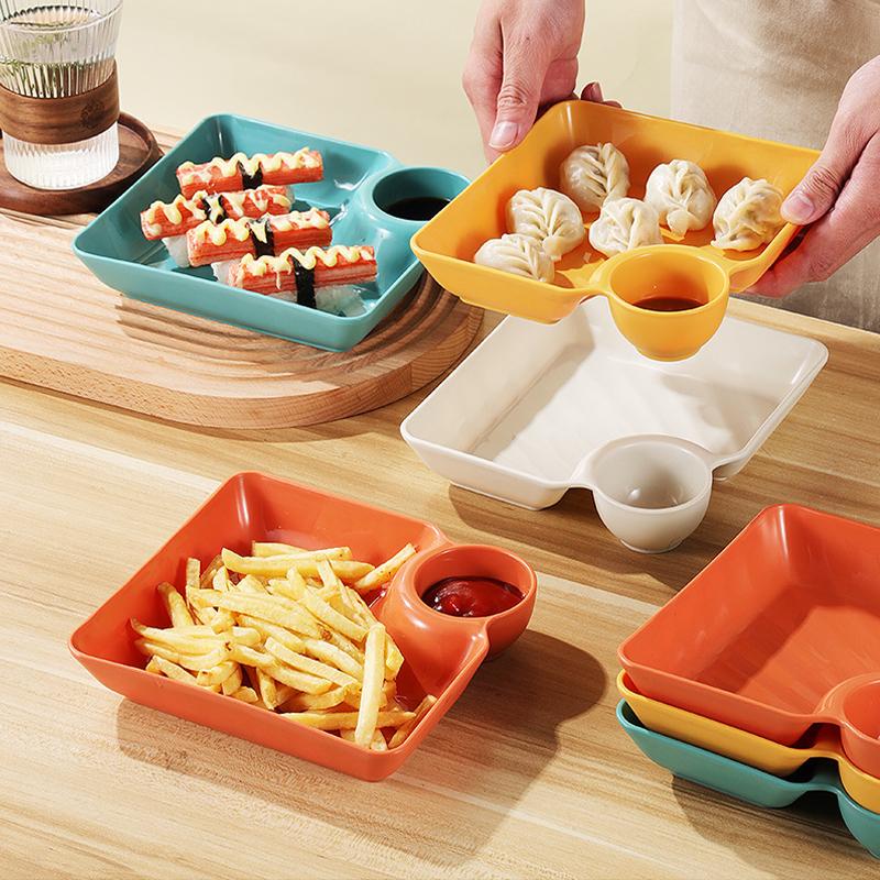 Talíř na knedlíky Protiskluzový Stohovatelný plastový talířek na namáčení Sushi Miska