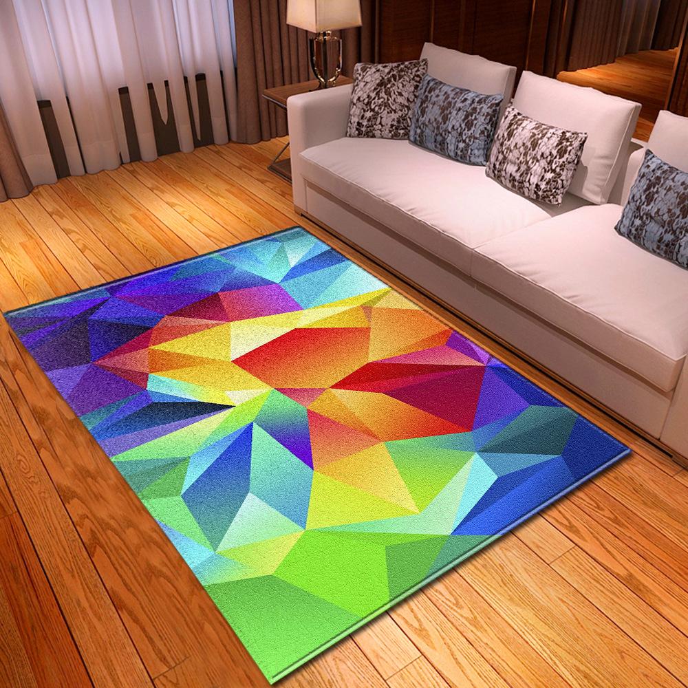 Geometric Shaped Floor Mat Bedroom Dining Room Carpet Carpet Doormat