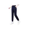 adidas Pantaloni Sportivi a Coste Elasticizzati a Vita Media Tinta Unita Donna Fondo Blu Navy JN7432