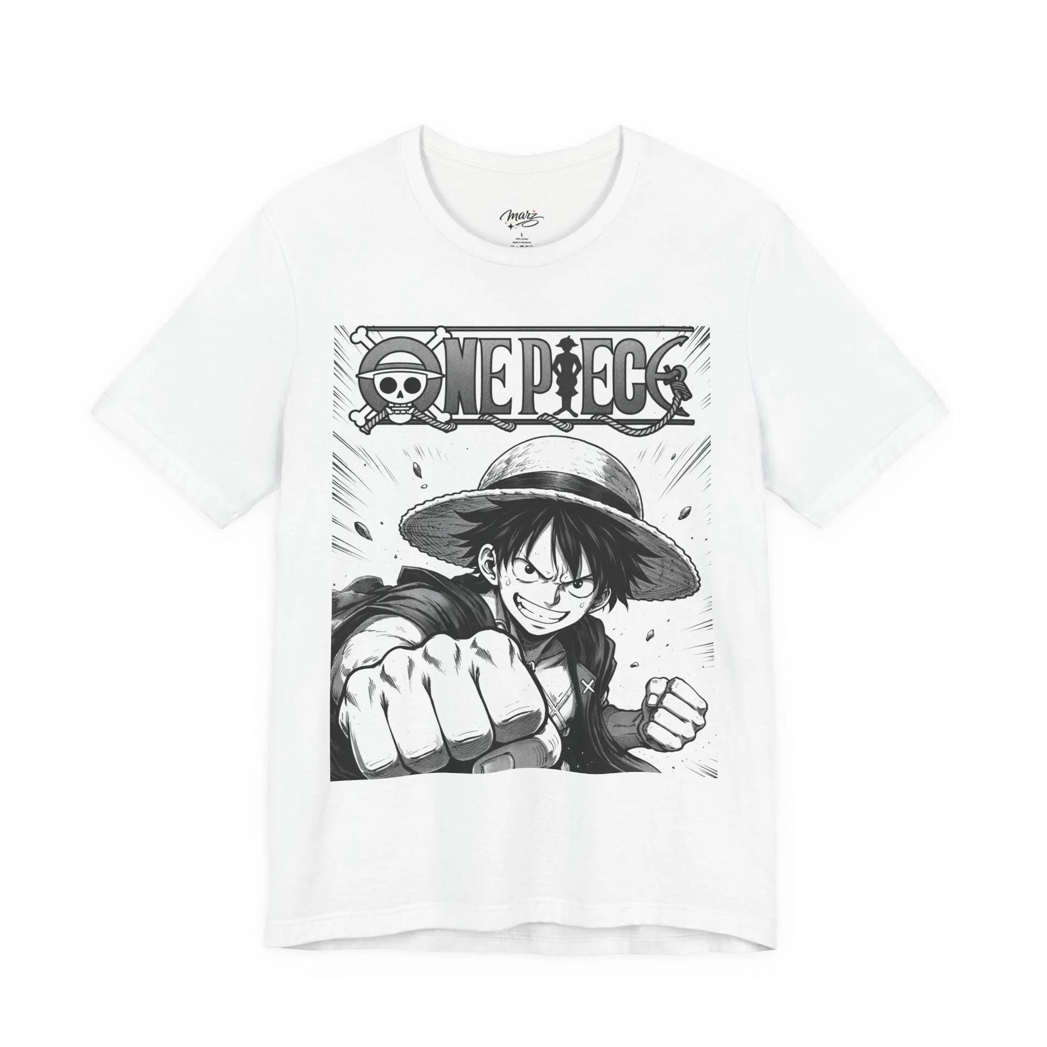 Monkey D Luffy From One Piece 2026 Summer Cotton Tshirt for Boys and Girls of The Straw Hat Pirates Comfortable Breathable S