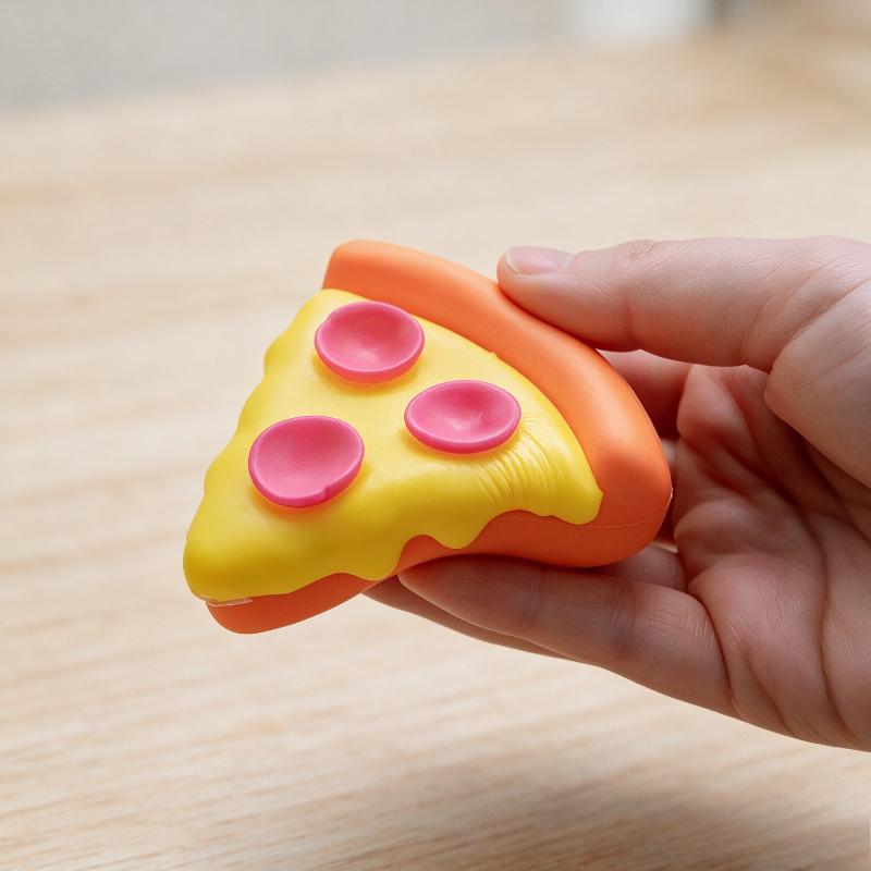 Nee Doh Squeezza Cheesy Pizza Squeeze Toy Soft Textured Fidget Toy Stress Relief Anxiety Relief Toy For Adults Relaxation