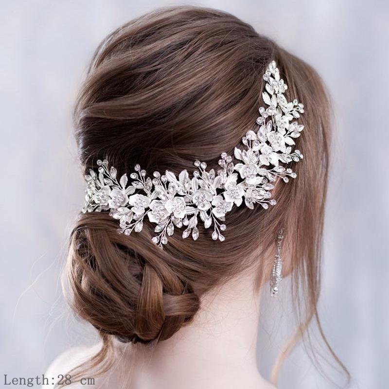 Luxuriöse Blumenstirnbänder, Diademe, Haarschmuck für Hochzeiten, für Frauen, Braut, Haarschmuck, Brautstirnband, Kopfschmuck, Party-Haarband