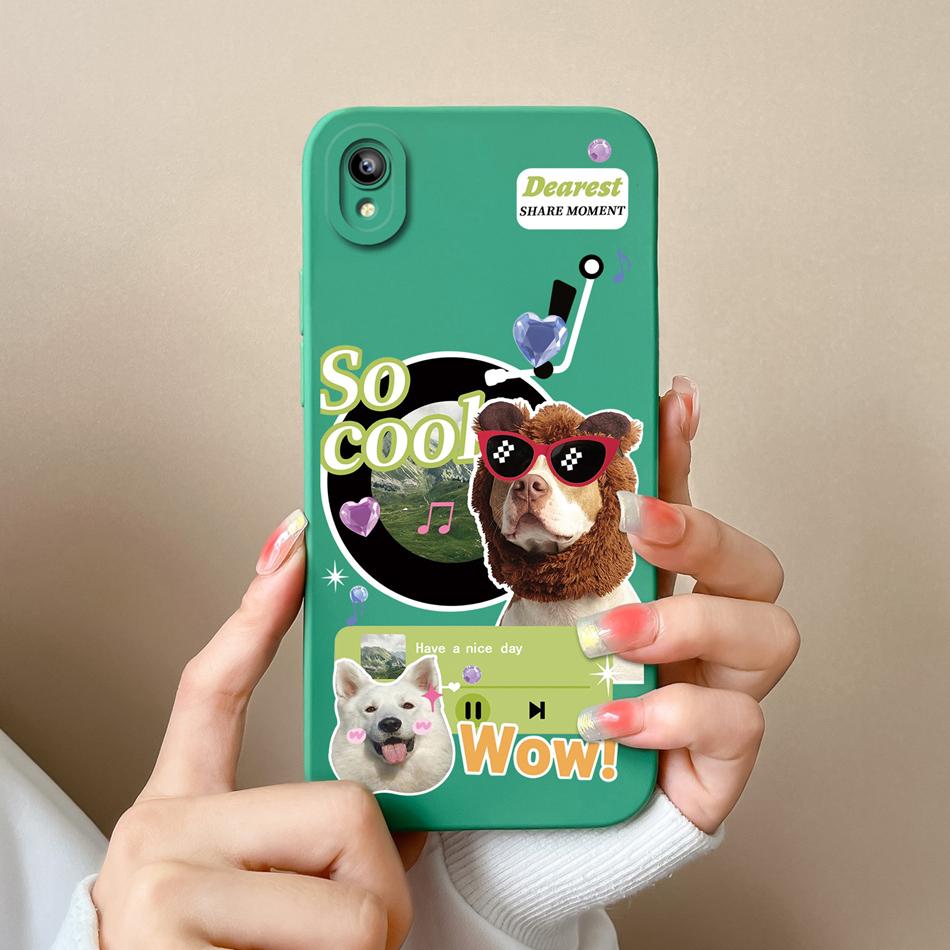 For Vivo Y93 Y93S Y91C Y91i Y90 Y1S Case Fashion Design Camera Protection Shockproof Back Cover Soft Liquid Silicone Phone Cases