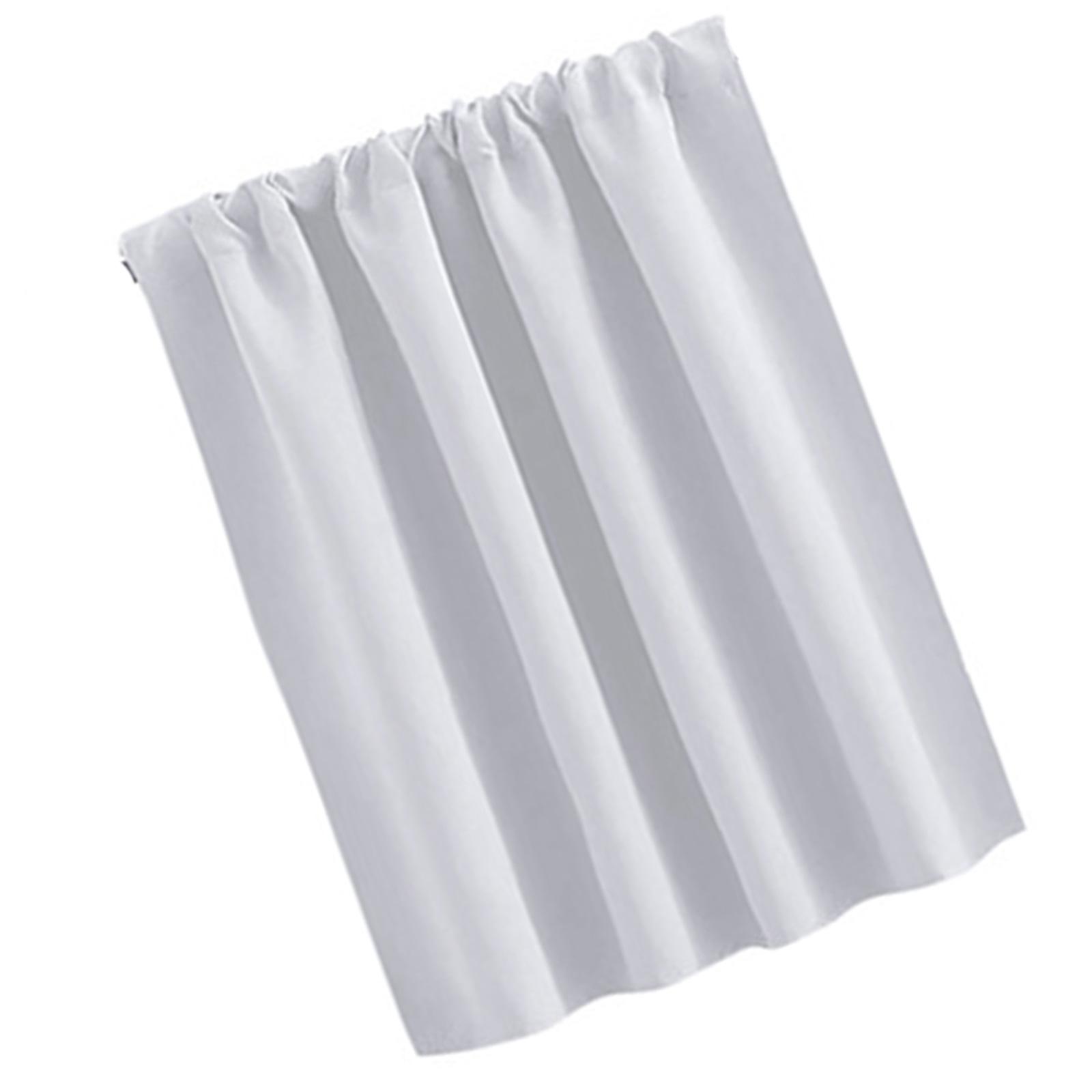 

Short Blackout Curtains for Small Windows Rod Pocket Design Thermal Insulated Panels S белый