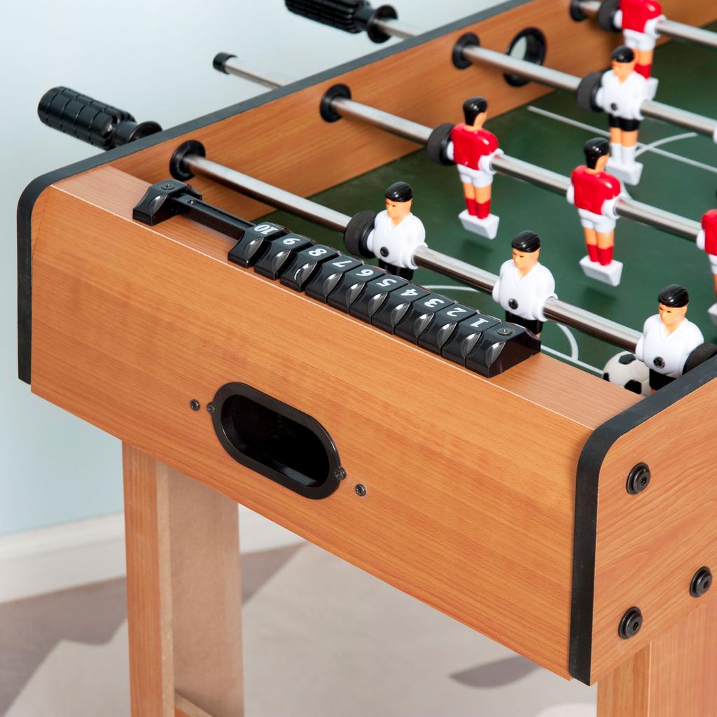 Professional Foosball Table for Children and Adults with Rods in MDF Wood 92x46x78cm