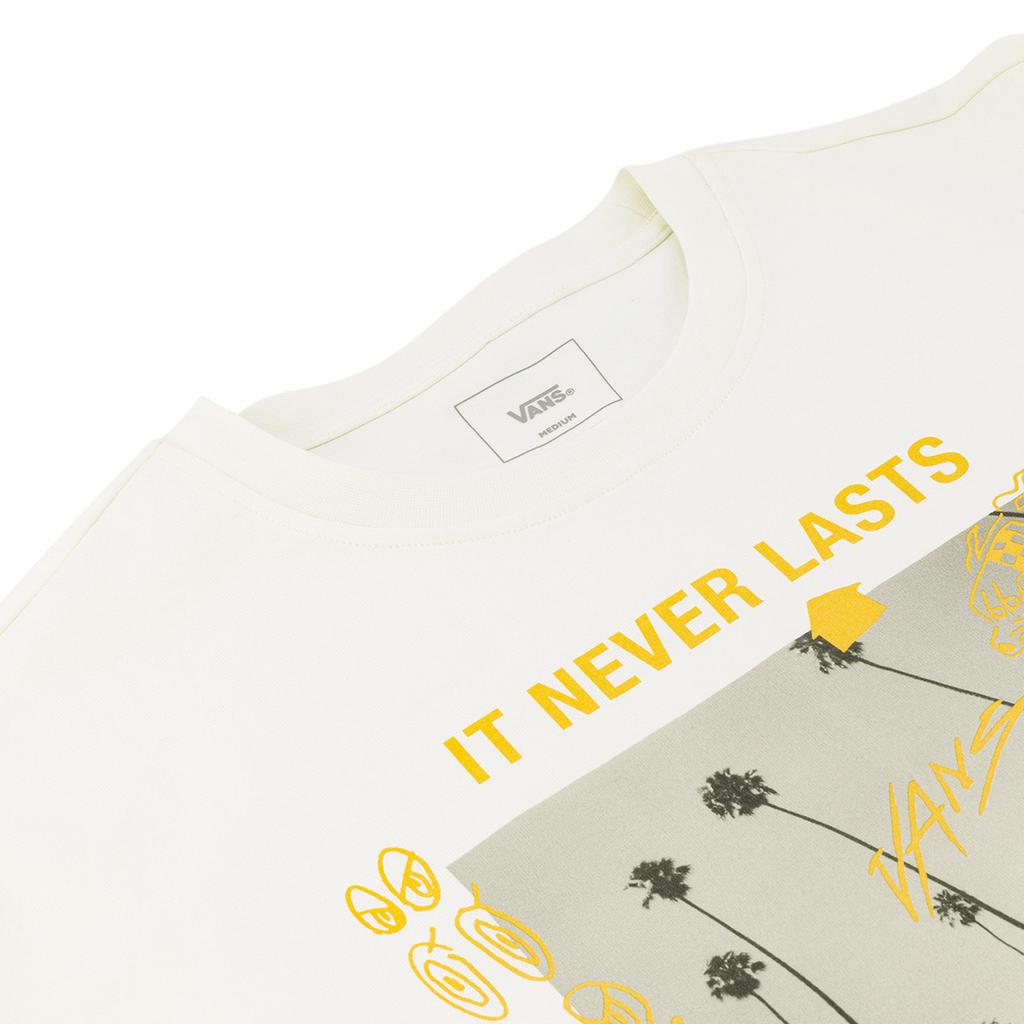 New Vans T Shirts Unisex Ecru VN000NN0FS8