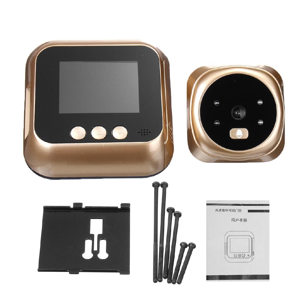 Smart Video Doorbell HD720P Night Vision PIR Motion Detection 2.4 display for home New Door bell with Camera LED