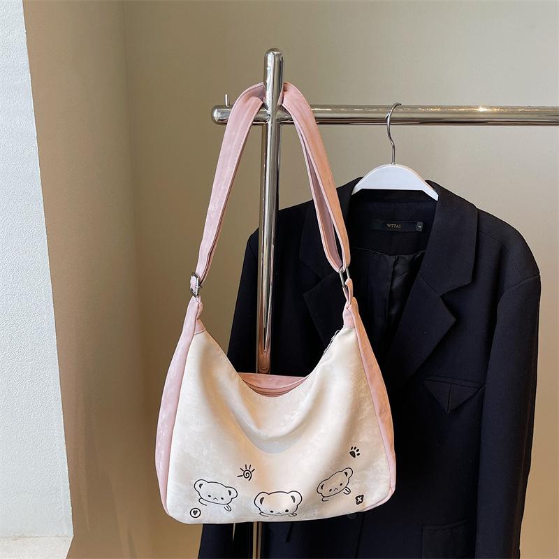 Large-capacity Bag Women's Summer Versatile New Simple Niche Shoulder Messenger Bag Commuter Dumpling Bag