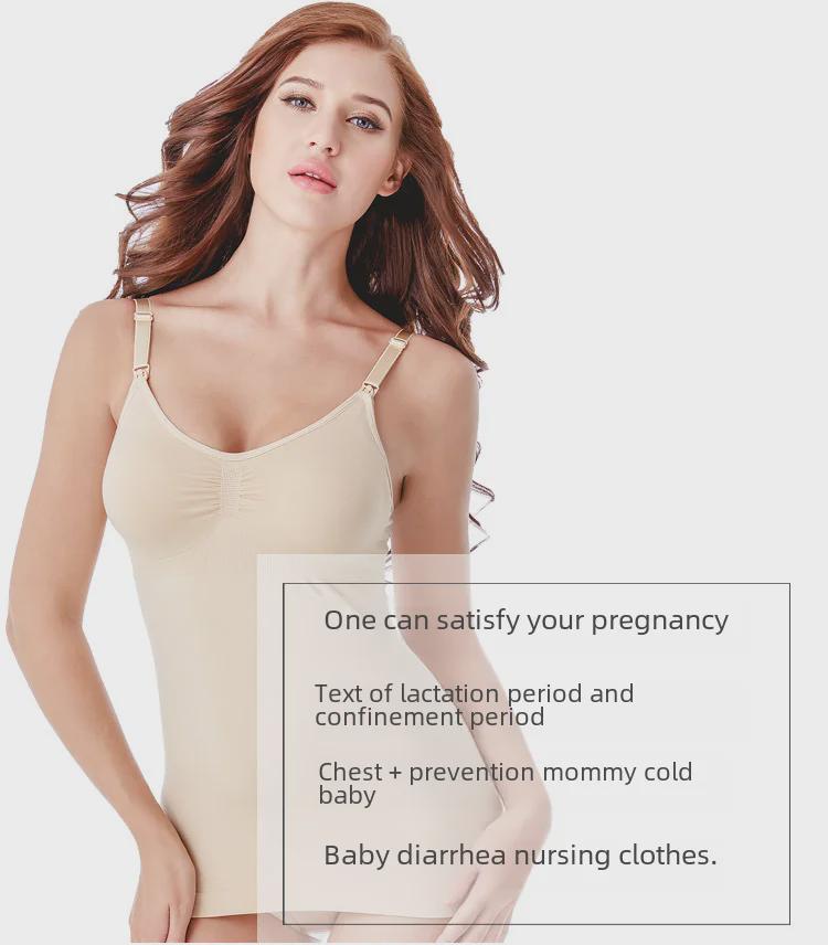 Kamizelka do karmienia: Smukła, elastyczna kamizelka ciążowa z klamrą u góry, bez stalowego kółka lub podkładki