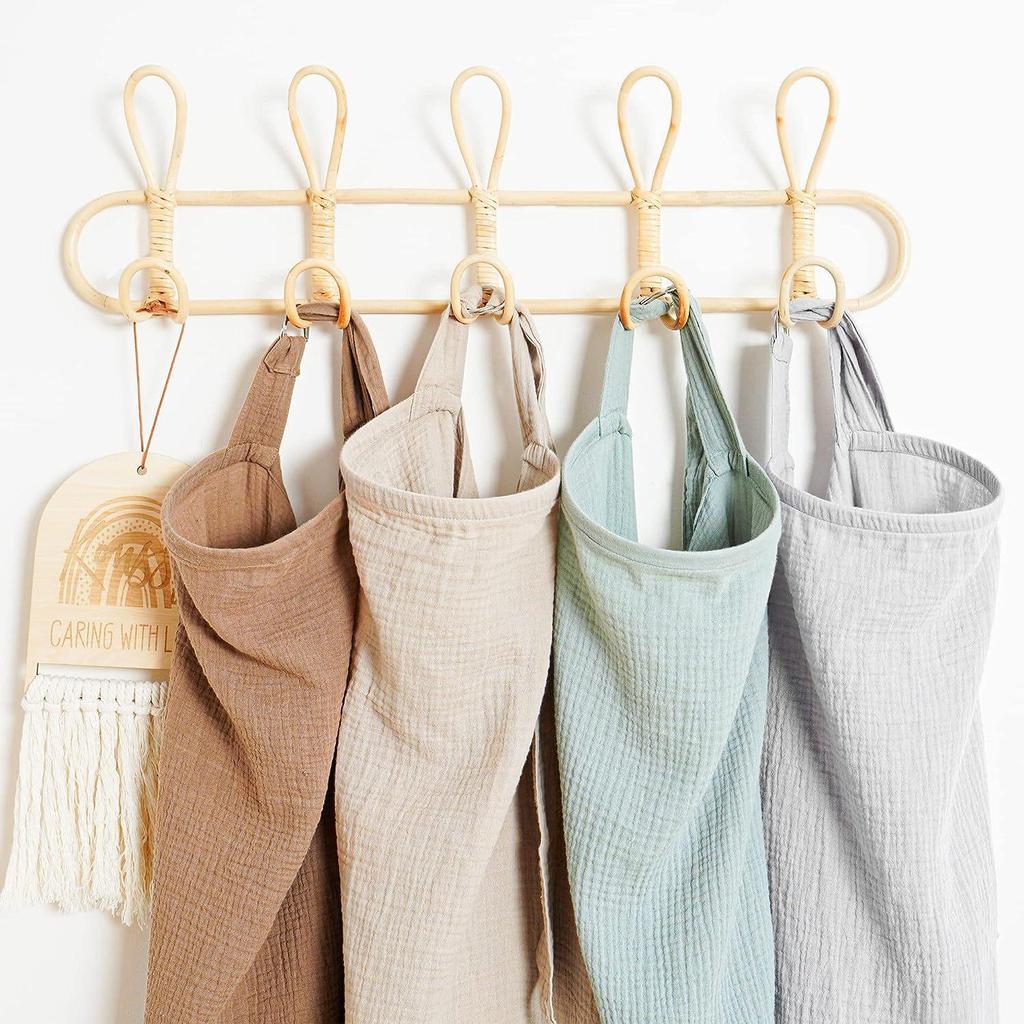 Breastfeeding Cover: Cotton Gauze Nursing Apron & Scarf
