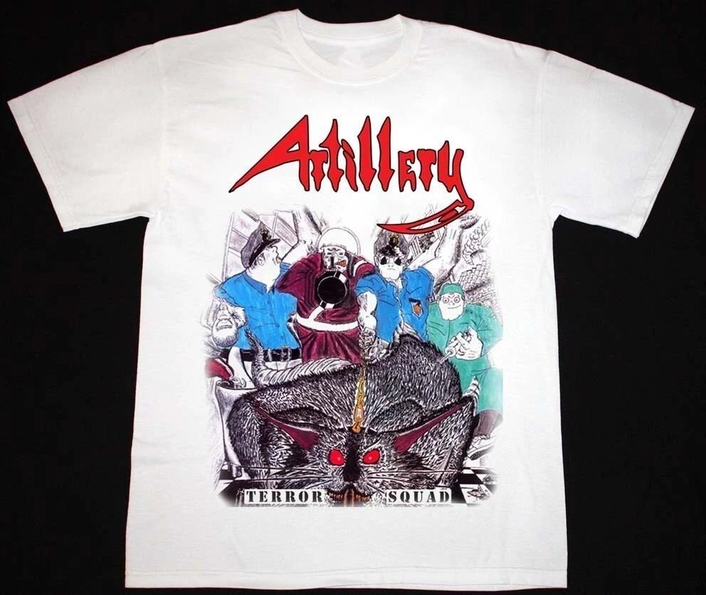 Hot Artillery Band Rock Music White Collection Shirt CL637 S