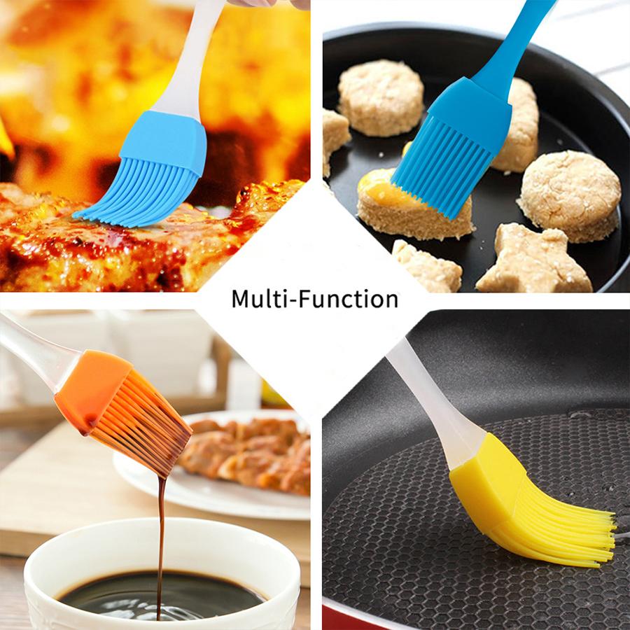 2pcs Non-Stick Chrysanthemum Pie Pan & Brush Pizza Pie Shaping Mold Home Kitchen Restaurant Baking Tool for Party Festival XJM