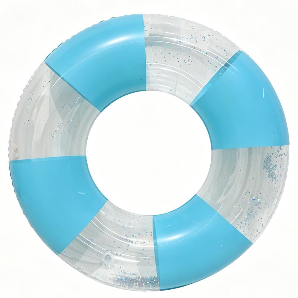 Anello gonfiabile da nuoto rétro a righe ispessito per bambini Xiao Lü - Design Oliva e Fiore di Ciliegio